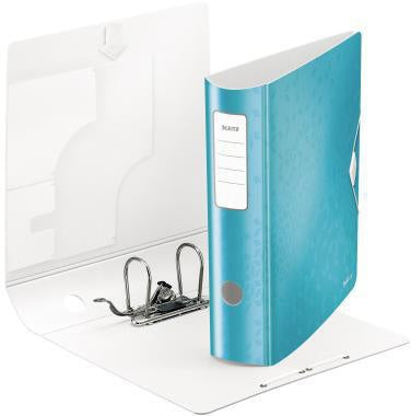 Ordner Leitz Active WOW 82mm DIN A4 Werkstoff: Polyfoam eisblau LEITZ