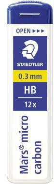Feinmine STAEDTLER® Mars® micro carbon 250 03mm HB schwarz 12 St/Pack STAEDTLER