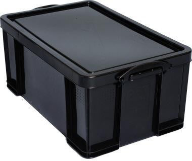 Aufbewahrungsbox Really Useful Box 71 x 31 x 44 cm (B x H x T) DIN A4 64l Polypropylen schwarz REALLY USEFUL BOX