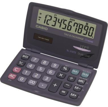 Taschenrechner CASIO® SL-210TE 1 x 10-stellig schwarz Solar-Energie Batterie CASIO