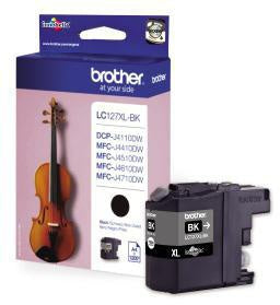 Tintenpatrone Brother Originalzubehör LC-127XL-BK ca 1200 Seiten schwarz BROTHER