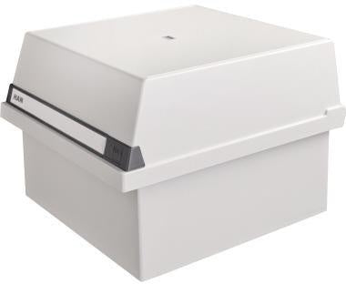 Karteikasten HAN 33 x 242 x 365 cm (B x H x T) DIN A4 quer 1300 Karten Polystyrol lichtgrau 2 Stützplatten HAN