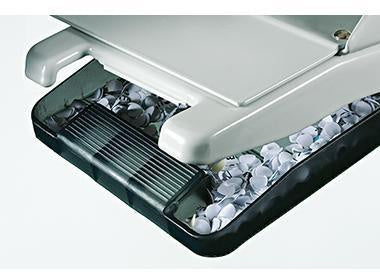 Doppellocher Leitz 8 x 8 x 8cm 25 Bl (80 g/m²) mit Anschlagschiene grau LEITZ – Ansicht 3