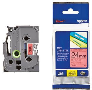 Schriftbandkassette Brother P-touch TZe-451 24 mm x 8 m (B x L) rot schwarz BROTHER