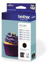 Tintenpatrone Brother Originalzubehör LC-123BK ca 600 Seiten schwarz BROTHER