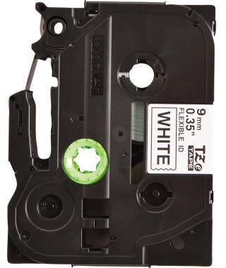 Schriftbandkassette Brother P-touch TZe-FX221 9 mm x 8 m (B x L) weiß schwarz BROTHER