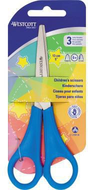 Bastelschere Westcott Kids 130mm Stahl blau Westcott Kids 130mm Stahl blau WESTCOTT