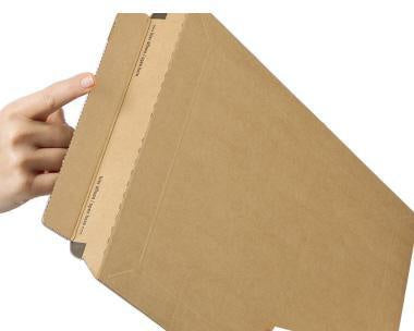 Versandhülse ColomPac® 108 x 108 x 86 cm (B x H x L) mit Selbstklebung Kraftliner Wellpappe braun COLOMPAC – Ansicht 3