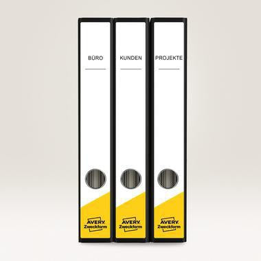 Ordnerrückenetikett Avery Zweckform ultragrip schmal/lang 38 x 297 mm (B x H) selbstklebend mit Griffloch weiß – Ansicht 3