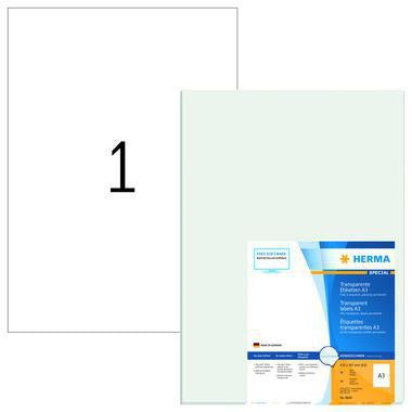 Folienetikett HERMA SPECIAL 297 x 420 mm (B x H) transparent 50 Etik/Pack HERMA