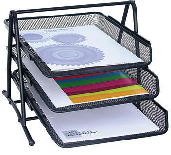 Briefablage WEDO® OFFICE DIN C4 Metall Farbe: schwarz WEDO