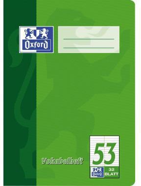 Vokabelheft Oxford DIN A5 liniert 90g/m² 32 Bl Oxford DIN A5 liniert 90g/m² 32 Bl OXFORD
