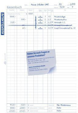 Kassenbuch Avery Zweckform DIN A4 blau 100 Bl Avery Zweckform DIN A4 blau 100 Bl AVERY ZWECKFORM – Ansicht 3