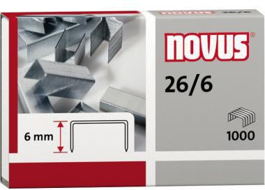 Heftklammer NOVUS 26/6 Heftgeräte Heftzangen Stahl verzinkt 1000 St/Pack NOVUS