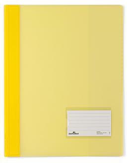 Schnellhefter DURABLE DURALUX® TRANSLUZENT DIN A4 Überbreite PVC gelb DURABLE