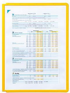 Sichttafel DURABLE SHERPA® PANEL DIN A4 Polypropylen gelb DURABLE