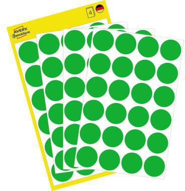 Markierungspunkt Avery Zweckform 18mm Papier grün 96 Etik/Pack AVERY ZWECKFORM