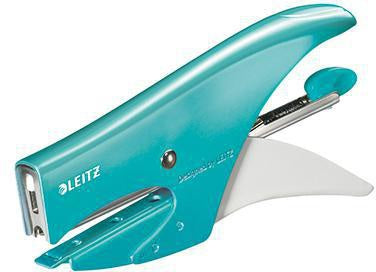 Heftzange Leitz WOW P2 No 10 fest 15 Bl (80 g/m²) Metall eisblau LEITZ