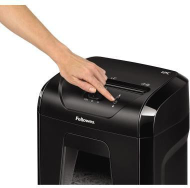 Aktenvernichter Fellowes® Powershred® 12C P-4 Papier Heftklammern Büroklammern Kreditkarten Partikelschnitt 12 – Ansicht 4
