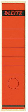 Ordnerrückenetikett Leitz breit/lang 615 x 285 mm (B x H) selbstklebend mit Griffloch rot 10 Etik/Pack LEITZ