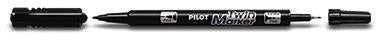 Permanentmarker PILOT Twin Marker BeGreen 04 und 08mm schwarz PILOT