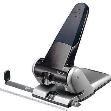 Registraturlocher Leitz 8cm 65 Bl (80 g/m²) Aluminium schwarz LEITZ