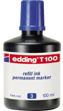 Nachfülltinte Marker edding T100 Flasche blau 100ml edding T100 Flasche blau 100ml EDDING