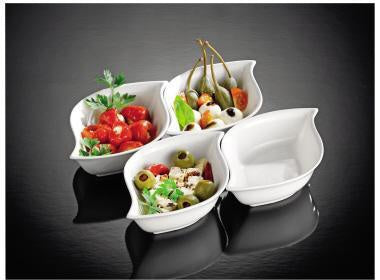 Servierschale Esmeyer® JOLIE 16 x 10 x 4 cm (B x H x L) Porzellan weiß 4 St/Pack ESMEYER – Ansicht 3