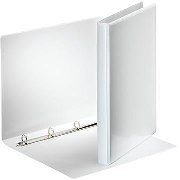 Präsentationsringbuch Esselte 38mm DIN A4 4 Ringe D-Mechanik Graupappe weiß ESSELTE