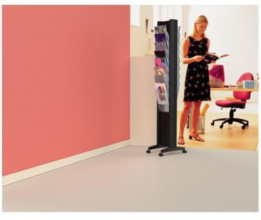 Prospektständer Paperflow EPI 30 x 1675 x 385 cm (B x H x T) Metall schwarz 16 Fächer PAPERFLOW – Ansicht 4