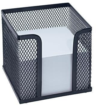 Zettelbox WEDO® OFFICE 10 x 10 x 10 cm (B x H x T) 92 x 92 cm (B x H) 700 Bl gefüllt Metall schwarz WEDO