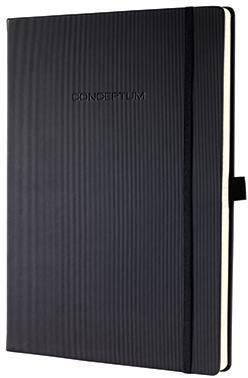 Notizbuch SIGEL Conceptum ca DIN A4 blanko schwarz 97 Bl SIGEL
