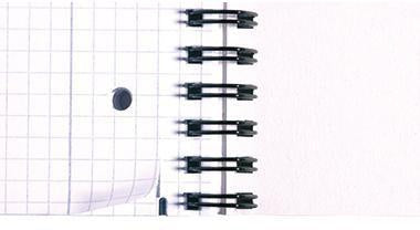 Collegeblock Oxford DIN A4+ kariert mit Rand 90g/m² blau 80 Bl OXFORD – Ansicht 3