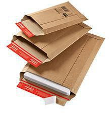 Versandtasche ColomPac® Rigid Plus 250 x 360 x -50 mm (B x H x T) ohne Fenster mit Selbstklebung Kraftliner – Ansicht 3