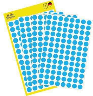 Markierungspunkt Avery Zweckform 8mm Papier blau 416 Etik/Pack AVERY ZWECKFORM