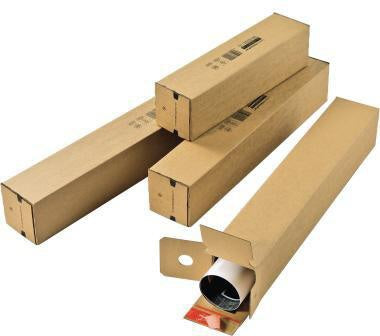 Versandhülse ColomPac® 108 x 108 x 43 cm (B x H x L) mit Selbstklebung Kraftliner Wellpappe braun COLOMPAC – Ansicht 4