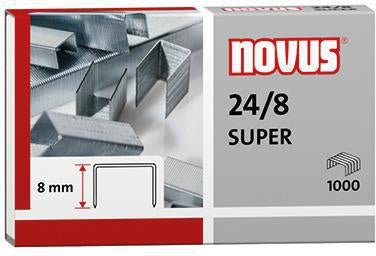 Heftklammer NOVUS 24/8 SUPER Heftgeräte Heftzangen Stahl verzinkt 1000 St/Pack NOVUS