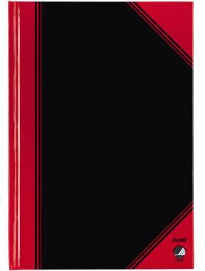 Kladde BANTEX China DIN A5 kariert schwarz/rot 96 Bl BANTEX