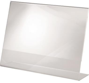 Tischaufsteller SIGEL schräg 30 x 21 x 63 cm (B x H x T) DIN A4 quer einseitig verwendbar Beschriftungsschild auswechselbar