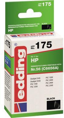Tintenpatrone edding kein Originalzubehör Kompatibel mit: HP 56 EDD-175 ca 520 Seiten schwarz 21ml EDDING