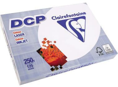 Farblaserpapier Clairefontaine DCP DIN A4 250g/m² elementar chlorfrei gebleicht hochweiß 125 Bl/Pack CLAIREFONTAINE