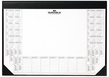 Schreibunterlage DURABLE 59 x 42 cm (B x H) ohne Folienauflage Kunststoff schwarz 25 Bl DURABLE