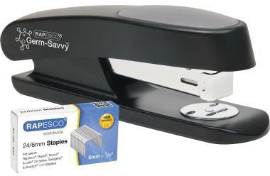 Heftgerät RAPESCO ECO Sting Ray 24/6 26/6 fest/lösbar/nageln 20 Bl (80 g/m²) inkl 1000 Heftklammern 24/6 Metall/Kunststoff