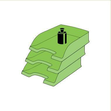 Briefablage Leitz Standard Plus DIN A4 Polystyrol Farbe: gelb LEITZ – Ansicht 3