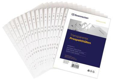 Prospekthülle Soennecken DIN A4 008mm oben offen Polypropylen transparent 10 St/Pack SOENNECKEN