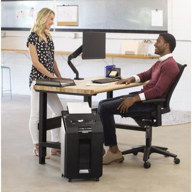 Aktenvernichter Fellowes® AutoMaxT 100M Autofeed P-4 Papier Heftklammern Büroklammern Kreditkarten – Ansicht 4