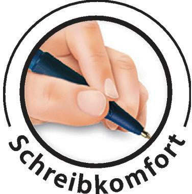 Kugelschreiber BIC® SOFT® Feel 04mm blau dokumentenecht Farbe des Schaftes: blau BIC – Ansicht 4