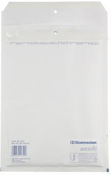 Luftpolstertasche Soennecken D/1 mit Haftklebung Kraftpapier weiß 100 St/Pack SOENNECKEN