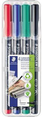 Folienstift STAEDTLER® Lumocolor® permanent 313 04mm farbig sortiert nicht dokumentenecht 4 St/Pack STAEDTLER