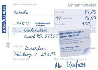 Einnahmebeleg Avery Zweckform DIN A6 quer 65g/m² 50 Bl AVERY ZWECKFORM – Ansicht 3
